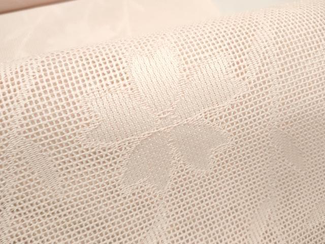 平和屋着物＊夏物 名古屋帯 帯反物 あら紗 枝垂れ花紋紗 薄桜色 未使用 DABC1144zzz