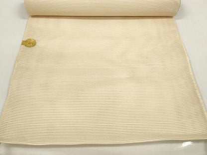 平和屋着物＊夏物 西陣 一秀織物 名古屋帯 帯反物 駒刺繍 総刺繍 草花文 金銀糸 証紙付き 逸品 未使用 DABC1149zzz