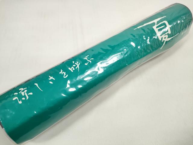 平和屋着物＊夏物 浴衣 反物 着尺 縦絽 菊 紺地 綿 逸品 未使用 DABC1164zzz