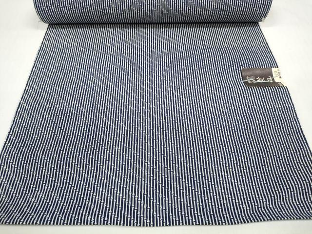 平和屋着物＊夏物 竺仙鑑製 浴衣 反物 着尺 竹節間道 証紙付き 綿 逸品 未使用 DABC1165zzz