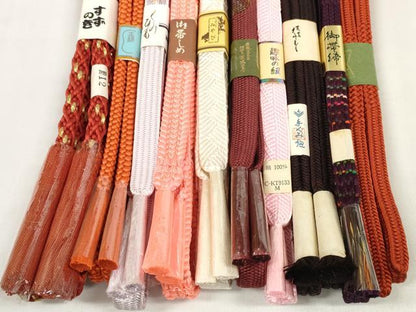 平和屋着物●和装小物 帯締め10本セット 組紐 鎌倉組 金糸 伊賀前沢工房 逸品 未使用 DABC1189zzz