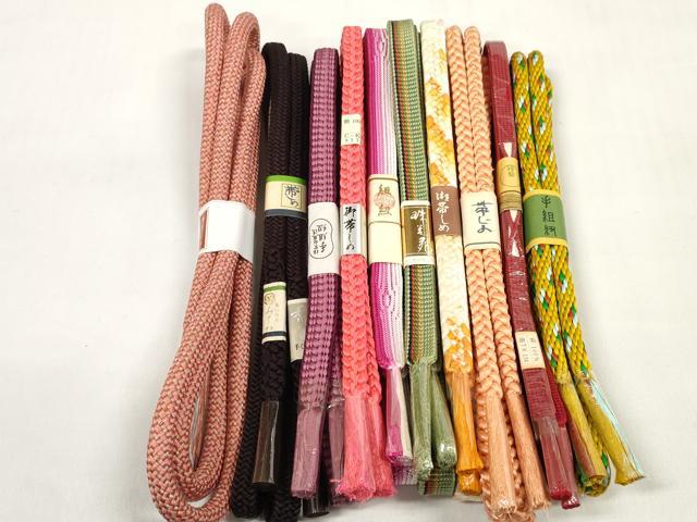 平和屋着物●和装小物 帯締め10本セット 手組紐 鎌倉組 逸品 未使用 DABC1194zzz