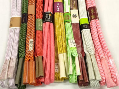 平和屋着物●和装小物 帯締め10本セット 手組紐 高麗組 冠組 金糸 近鉄・三越・さが美扱い 逸品 未使用 DABC1196zzz