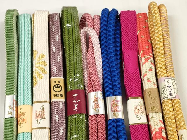 平和屋着物●和装小物 帯締め10本セット 組紐 高麗組 冠組 鎌倉組 金糸 小田急・さが美扱い 逸品 未使用 DABC1197zzz