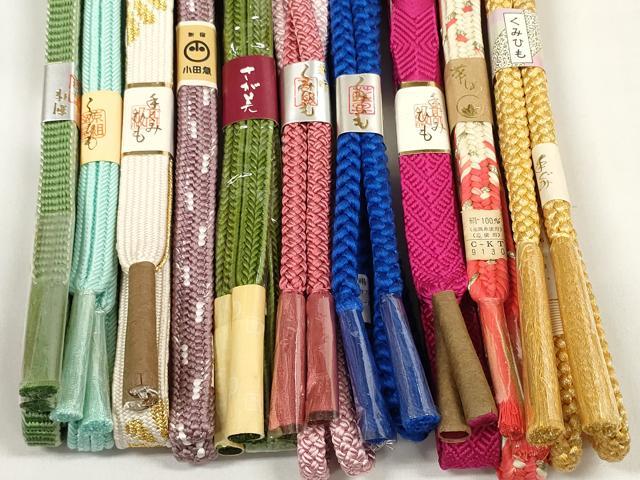 平和屋着物●和装小物 帯締め10本セット 組紐 高麗組 冠組 鎌倉組 金糸 小田急・さが美扱い 逸品 未使用 DABC1197zzz