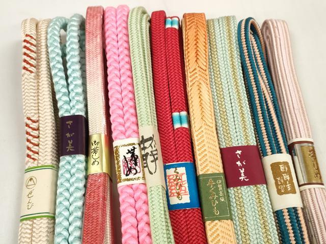 平和屋着物●和装小物 帯締め10本セット 手組紐 組紐 さが美扱い 逸品 未使用 DABC1202zzz