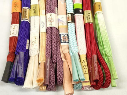 平和屋着物●和装小物 帯締め10本セット 礼装用 高麗組 笹浪組 手組紐 金銀糸 美保姿本舗 近鉄百貨店扱い 逸品 未使用 DABC1217zzz