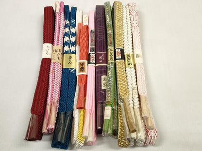 平和屋着物●和装小物 帯締め10本セット 礼装用 組紐 冠組 金銀糸 逸品 未使用 DABC1219zzz
