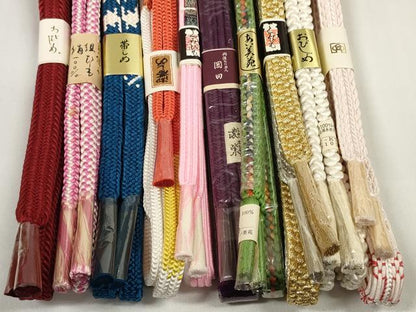 平和屋着物●和装小物 帯締め10本セット 礼装用 組紐 冠組 金銀糸 逸品 未使用 DABC1219zzz