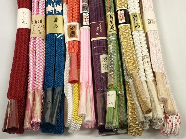 平和屋着物●和装小物 帯締め10本セット 礼装用 組紐 冠組 金銀糸 逸品 未使用 DABC1219zzz