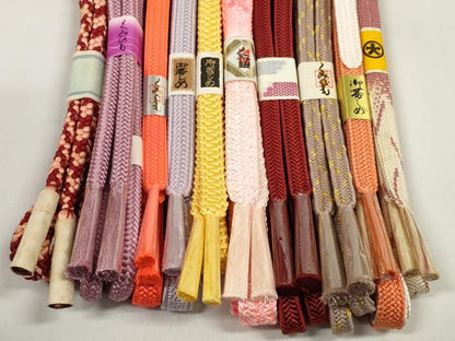 平和屋着物●和装小物 帯締め10本セット 組紐 金糸 大丸扱い 逸品 未使用 DABC1220zzz