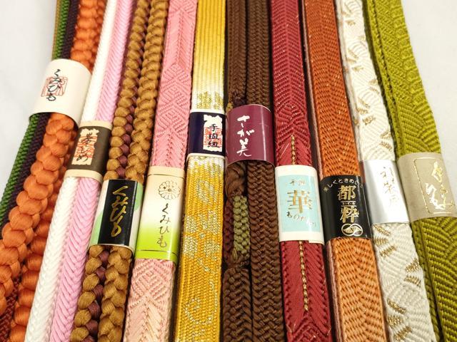 平和屋着物●和装小物 帯締め10本セット 礼装用 組紐 高麗組 笹浪組 奈良組 金糸 さが美扱い 逸品 未使用 DABC1228zzz