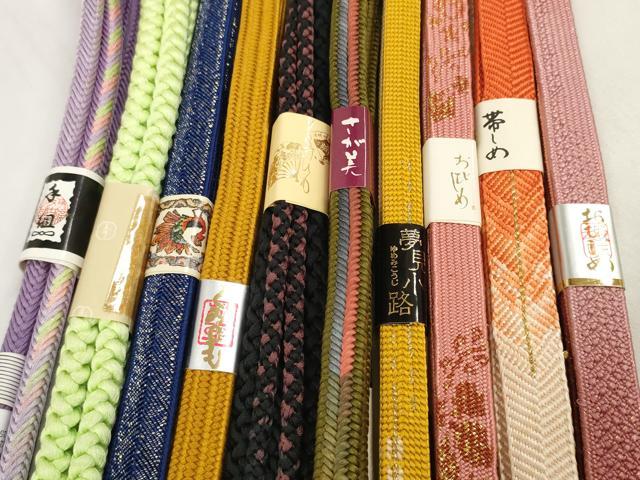 平和屋着物●和装小物 帯締め10本セット 組紐 高麗組 笹浪組 奈良組 冠組 金糸 さが美扱い 逸品 未使用 DABC1230zzz