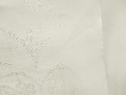 平和屋着物＊夏物 長襦袢 反物 着尺 本麻紋紗 花萩紋紗 生成り色 麻 逸品 未使用 DABC1234zzz