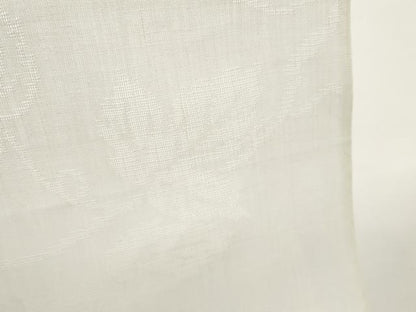 平和屋着物＊夏物 長襦袢 反物 着尺 枝葉紋紗 生成り色 小千谷織物謹製 麻 逸品 未使用 DABC1235zzz