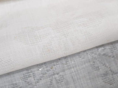 平和屋着物＊夏物 長襦袢 反物 着尺 花紋紗 生成り色 麻 逸品 未使用 DABC1236zzz