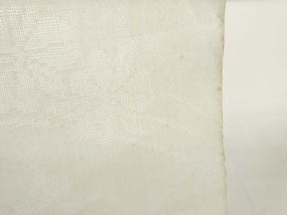 平和屋着物＊夏物 長襦袢 反物 着尺 舞花紋紗 生成り色 麻 逸品 未使用 DABC1238zzz
