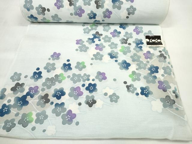平和屋着物＊夏物　浴衣　反物　着尺　綿絽　枝花文　綿　未使用　DABC1252zzz