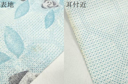 平和屋着物＊夏物 浴衣 反物 着尺 薔薇 バラ 松坂屋扱い 綿 未使用 DABC1253zzz