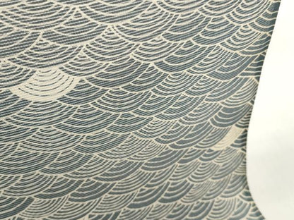 平和屋着物＊夏物　小紋　反物　着尺　絽　青海波　綿　逸品　未使用　DABC1261zzz