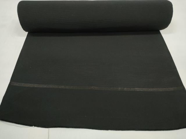 平和屋着物＊夏物 西陣 黒紋付 黒反物 着尺 絽 堅牢染 逸品 未使用 DABC1265zzz