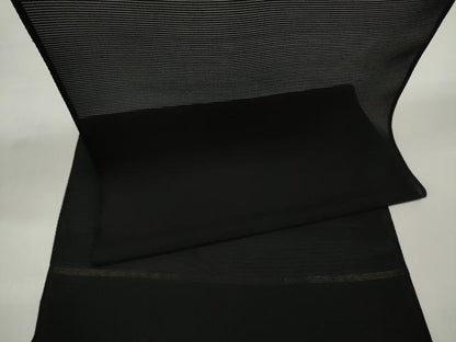 平和屋着物＊夏物 西陣 黒紋付 黒反物 着尺 絽 堅牢染 逸品 未使用 DABC1265zzz
