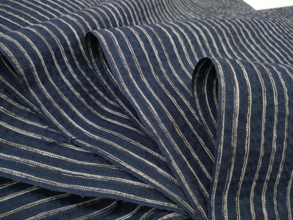 平和屋着物＊夏物 阿波しじら織 浴衣 反物 着尺 縞 綿 逸品 未使用 DABC1348zzz