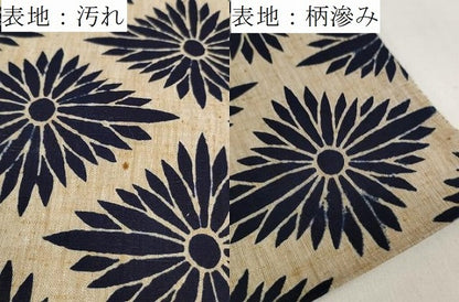 平和屋着物＊夏物 竺仙鑑製 浴衣 反物 着尺 菱菊 西武百貨店扱い 証紙付き 綿 逸品 未使用 DABC1358zzz