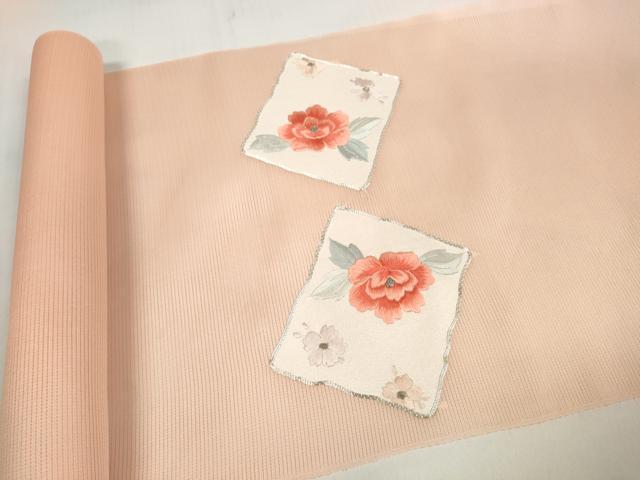 平和屋着物＊夏物 名古屋帯 帯反物 駒刺繍 総刺繍 色紙重ね花文 銀糸 高島屋扱い 逸品 未使用 DABC1367zzz