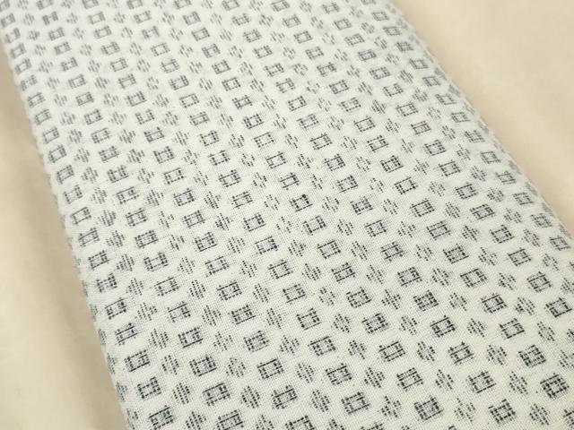 平和屋着物＊夏物 男性 志賀上布 反物 着尺 絣文様 キングサイズ 綿 逸品 未使用 DABC1368zzz
