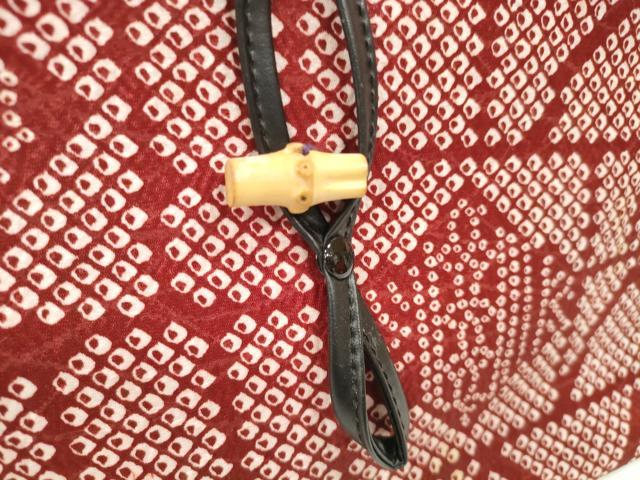 平和屋着物▼和装小物 和装バッグまとめて3点 ハンドバッグ 椿 鹿の子 グラデーション 逸品 DABC1426zzz