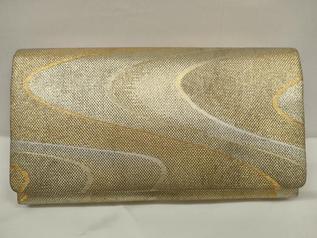 平和屋着物▼和装小物 和装バッグまとめて6点 がま口 クラッチ 抱え型 花青海波 亀甲吉祥文 逸品 DABC1435zzz