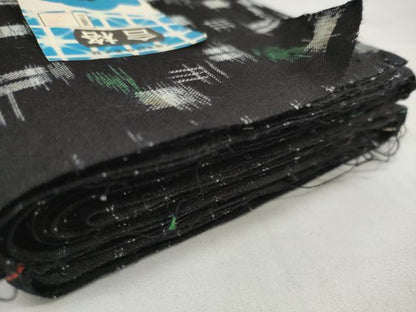 平和屋着物●久留米絣　反物　着尺　絣絵　弥吉輝之作　証紙付き　綿　逸品　未使用　DABC1493zzz