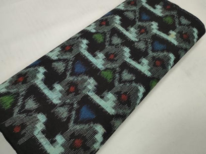 平和屋着物●久留米絣　反物　着尺　幾何学文様　綿　逸品　未使用　DABC1498zzz