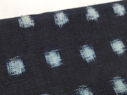 平和屋着物●本場伊予絣　反物　着尺　正藍　手織　絣文様　芳野特製　証紙付き　綿　逸品　未使用　DABC1506zzz