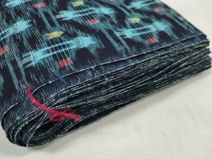 平和屋着物●久留米絣　反物　着尺　絣文様　綿　逸品　未使用　DABC1508zzz