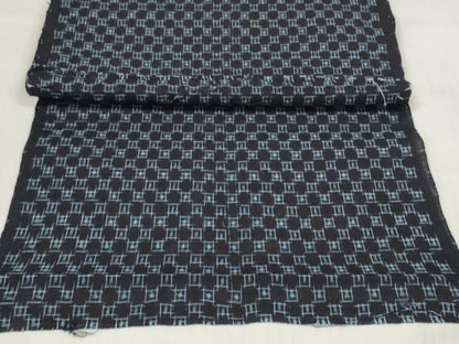平和屋着物●久留米絣　解き反物　着尺　格子絣　綿　逸品　DABC1509zzz