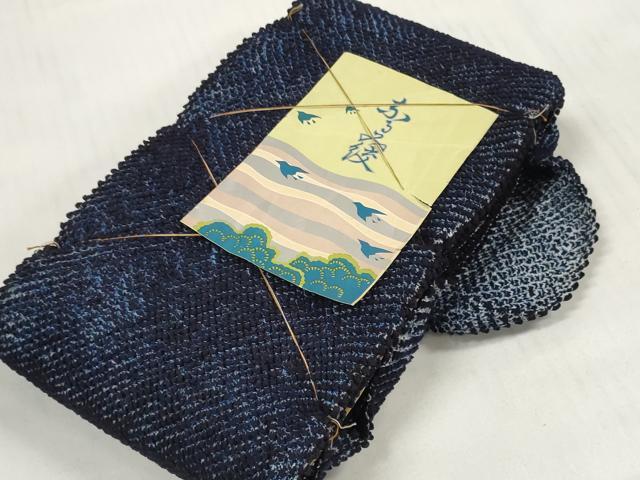 平和屋着物＊夏物 有松鳴海絞 浴衣 反物 着尺 湯のし前 綿 逸品 未使用 DABC1522zzz