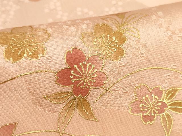 平和屋着物●和装小物　帯締め・帯揚げセット　芝桜文　金彩　手組紐　高麗組　金糸　逸品　未使用　DABC1531zzz 平和屋着物○和装小物 帯締め・帯揚げセット 芝桜文 金彩 手組紐 高麗