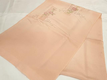 平和屋着物●和装小物　帯締め・帯揚げセット　中国三大刺繍 汕頭 相良刺繍 駒刺繍 総刺繍 短冊花 手組紐 金糸 逸品 未使用 DABC1532zzz