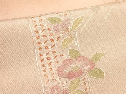 平和屋着物●和装小物　帯締め・帯揚げセット　中国三大刺繍 汕頭 相良刺繍 駒刺繍 総刺繍 短冊花 手組紐 金糸 逸品 未使用 DABC1532zzz