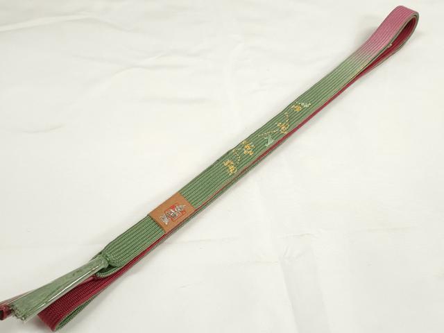 平和屋着物●和装小物　帯締め・帯揚げセット　柄絞り　菊　手組紐　高麗組　金糸　逸品　未使用　DABC1533zzz