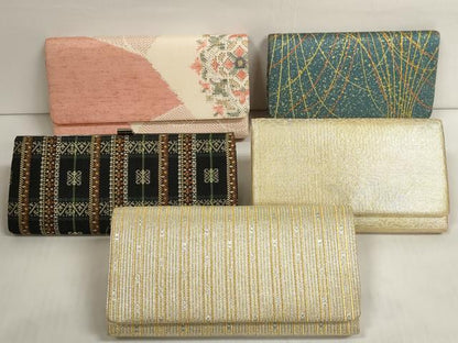 平和屋着物▼和装小物 和装バッグまとめて5点 クラッチ型 抱え型 逸品 DABC1539zzz