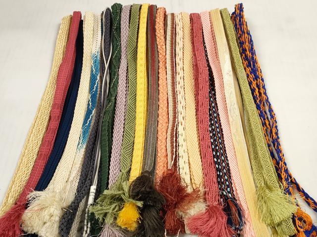 平和屋着物＊夏物 和装小物 帯締め20本セット レース織 金糸 逸品 DABC1541zzz
