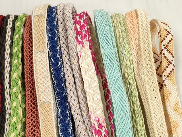 平和屋着物＊夏物 和装小物 帯締め20本セット レース織 銀糸 逸品 DABC1543zzz