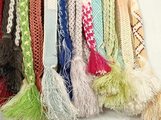 平和屋着物＊夏物 和装小物 帯締め20本セット レース織 銀糸 逸品 DABC1543zzz