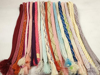 平和屋着物＊夏物 和装小物 帯締め20本セット レース織 銀糸 逸品 DABC1544zzz