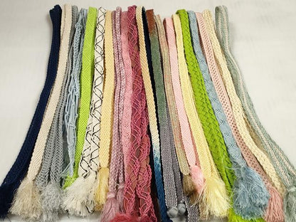 平和屋着物＊夏物　和装小物　帯締め20本セット　レース織　金糸　逸品　DABC1550zzz