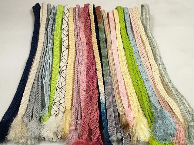 平和屋着物＊夏物　和装小物　帯締め20本セット　レース織　金糸　逸品　DABC1550zzz