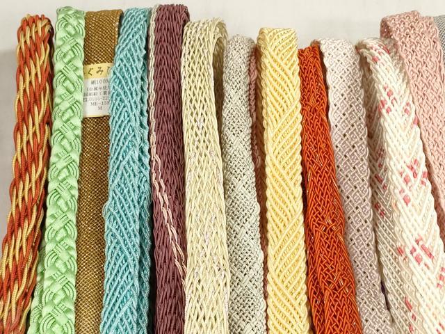 平和屋着物＊夏物 和装小物 帯締め20本セット レース織 金糸 逸品 DABC1551zzz